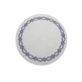 Kit - Jogo Americano Truly Branco c/ Azul - Linha Ricamo