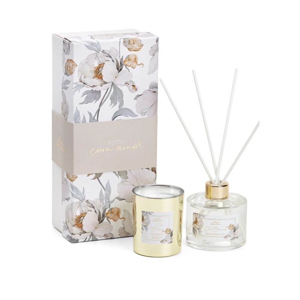 Kit Especial ´´Feito com Amor´´ – Essência Chá Branco