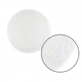 Kit - Jogo Americano Truly Branco c/ Branco - Linha Ricamo
