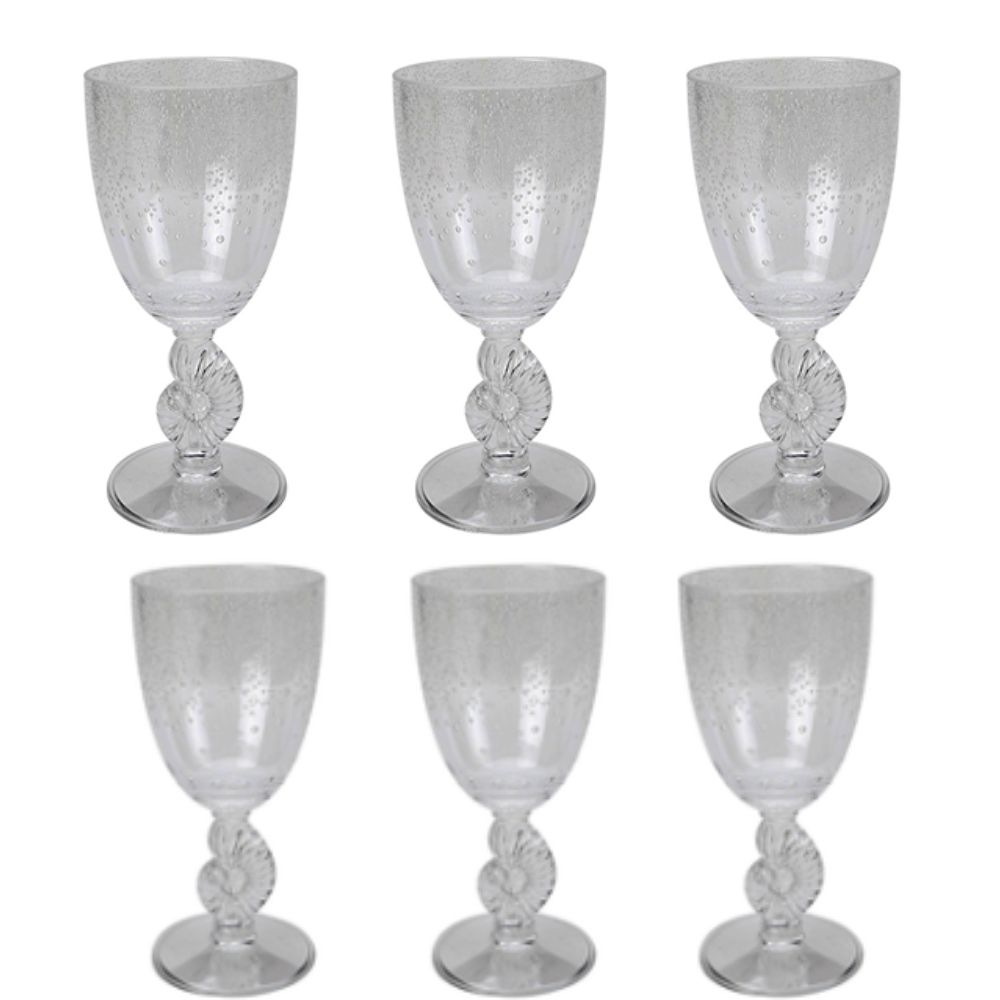 Jogo c/ 6 Taça Transparente