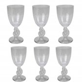Jogo c/ 6 Taça Transparente