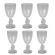 Jogo c/ 6 Taça Transparente