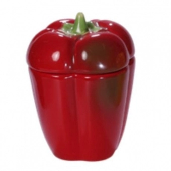 Potiche Pimentão Vermelho c/ Tampa - Linha Seletta