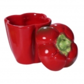 Potiche Pimentão Vermelho c/ Tampa - Linha Seletta